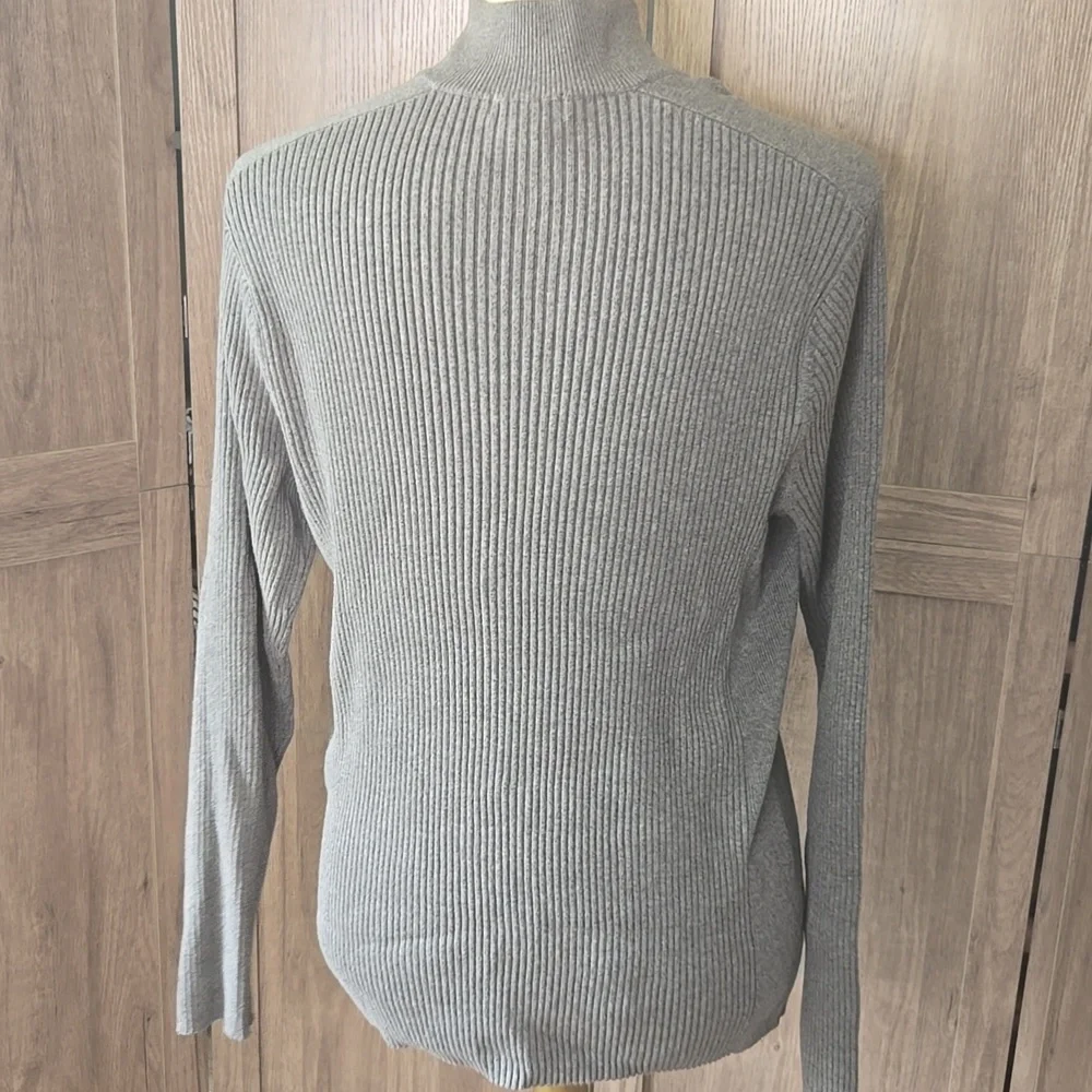 Michael Kors Men's Gray Half-Zip Sweater Pullover